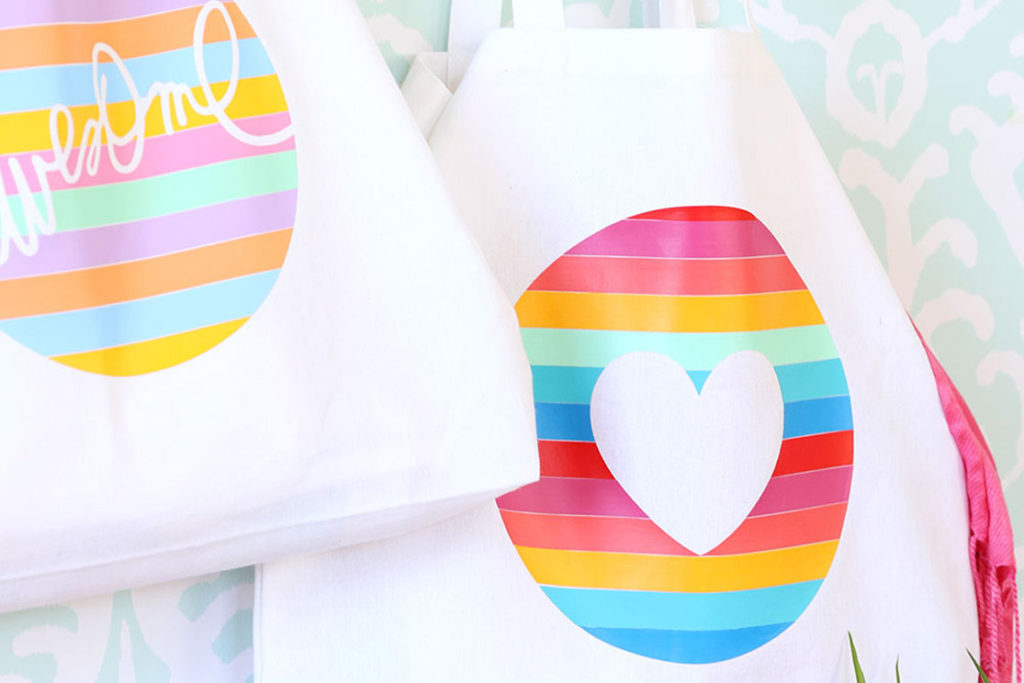 How To Create a Striped Iron-On Vinyl Tote Bag