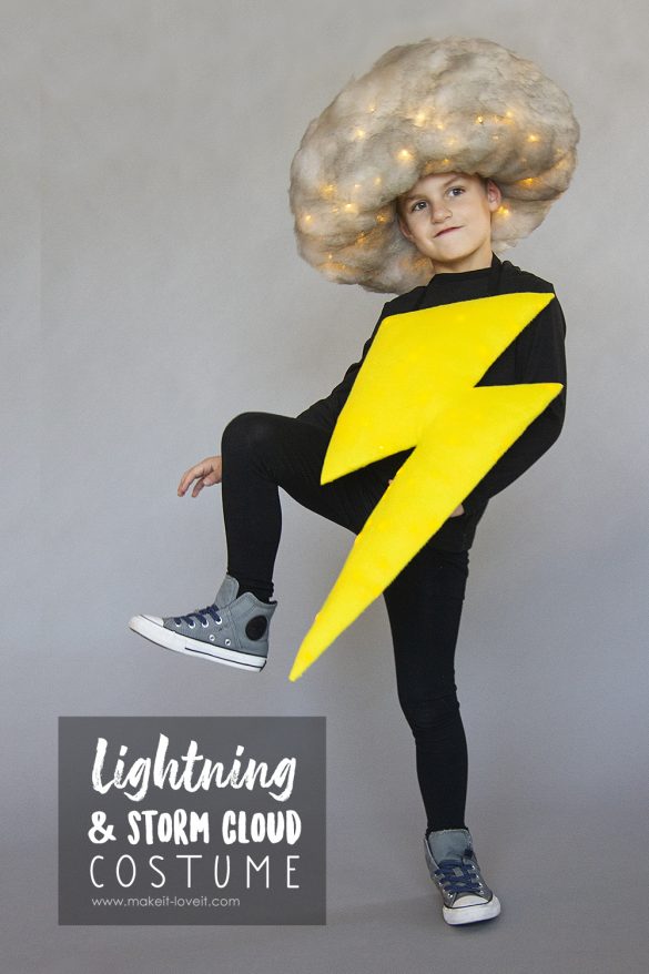 Lightning & Storm Cloud Costume (No-Sew)