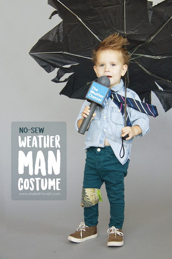 Make a NO-SEW Weatherman Costume