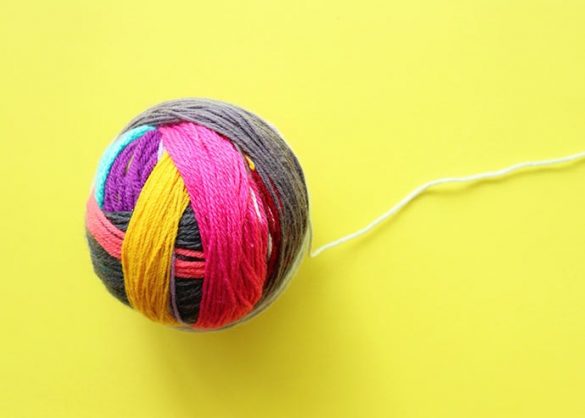 Make a Giant Magic Yarn Ball from Yarn Scraps