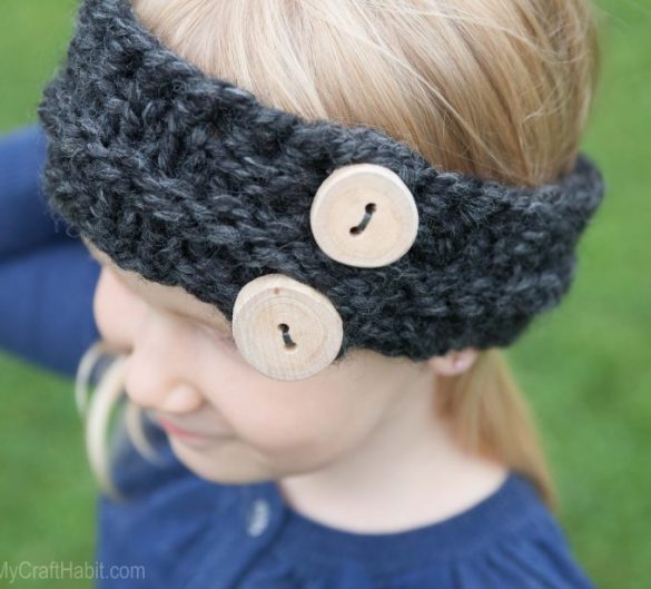 Child’s Easy Free Knitted Headband Pattern