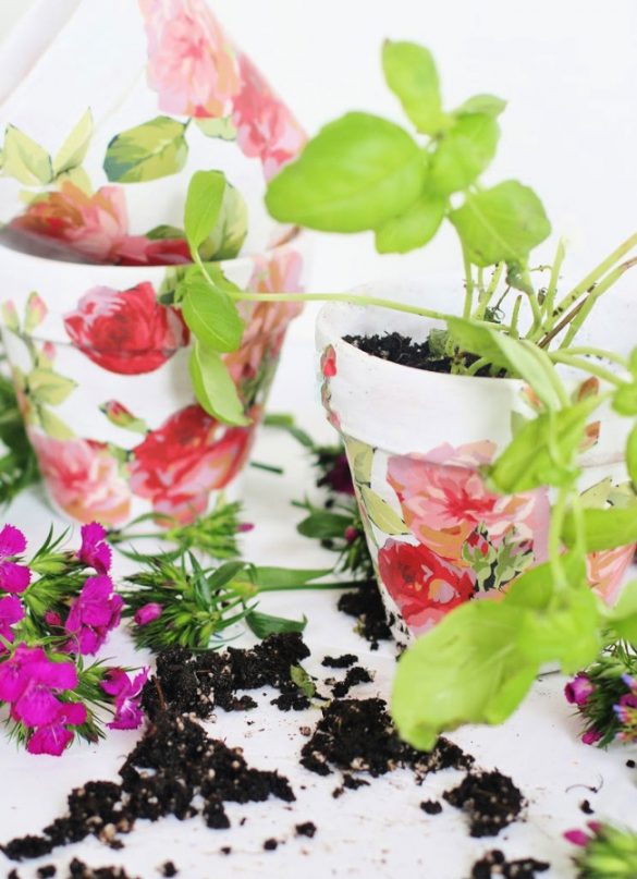 Spring Craft DIY Flower Pots for Flowers