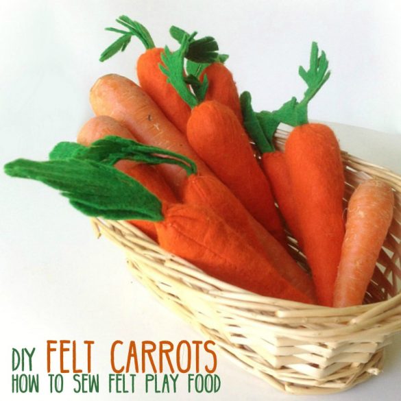 Felt Carrot Pattern – Free Template