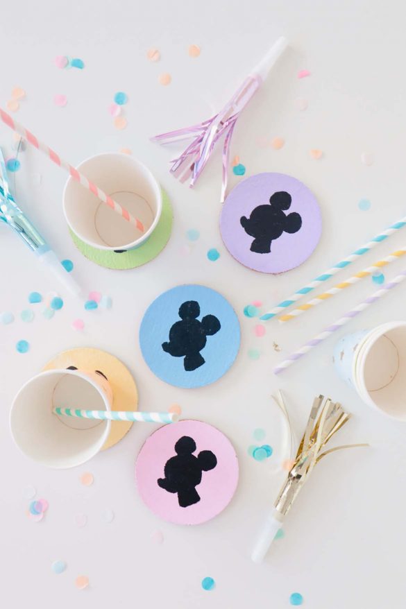 DIY Mickey Mouse Coasters