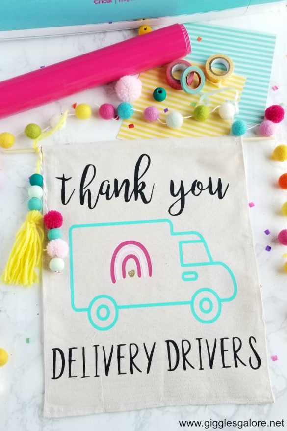 DIY Thank You Sign for Delivery Drivers