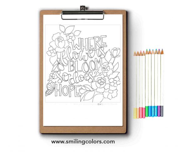 Inspirational Coloring Page FREE Printable Download