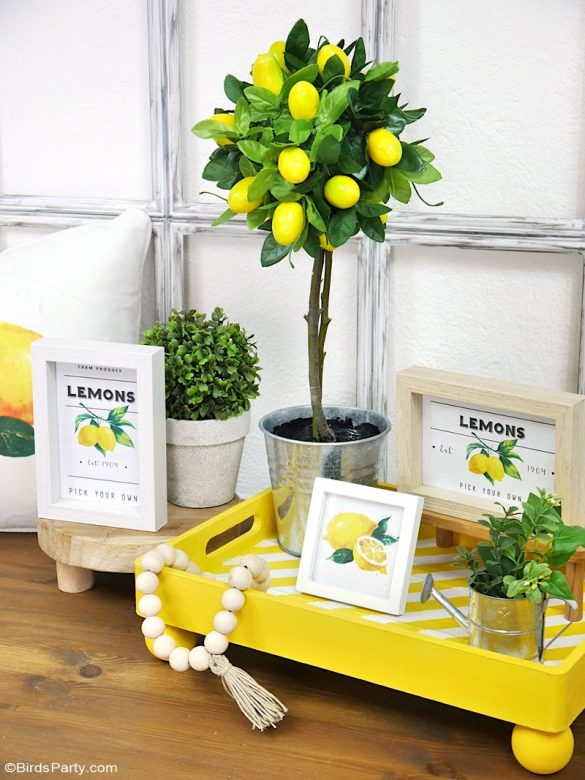 Lemon Themed DIY Modern Farmhouse Decor and Printables ????