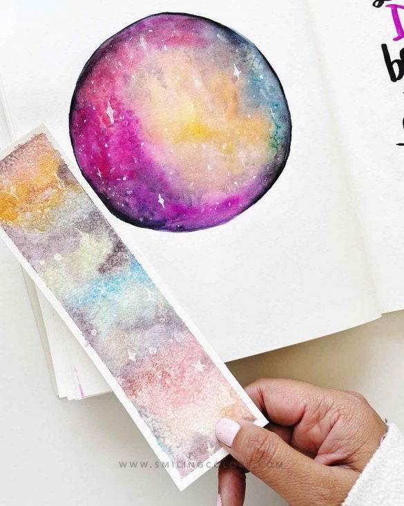 Rainbow galaxy painting Tutorial: with Video+ 2 examples