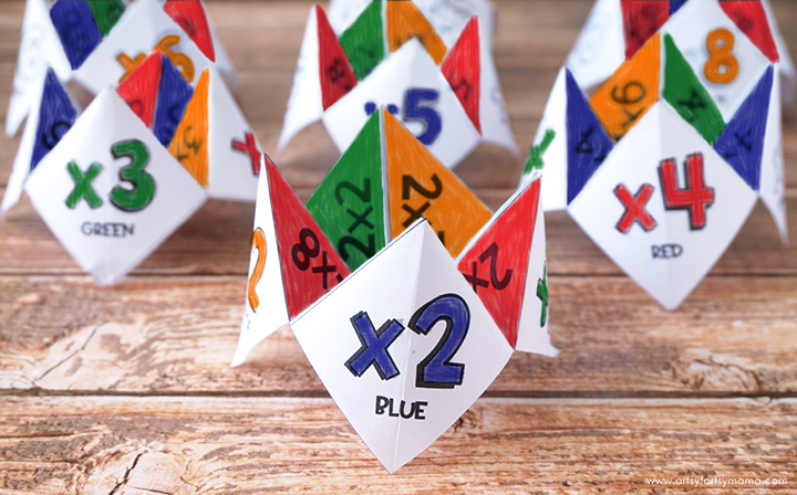 Free Printable Multiplication Cootie Catcher
