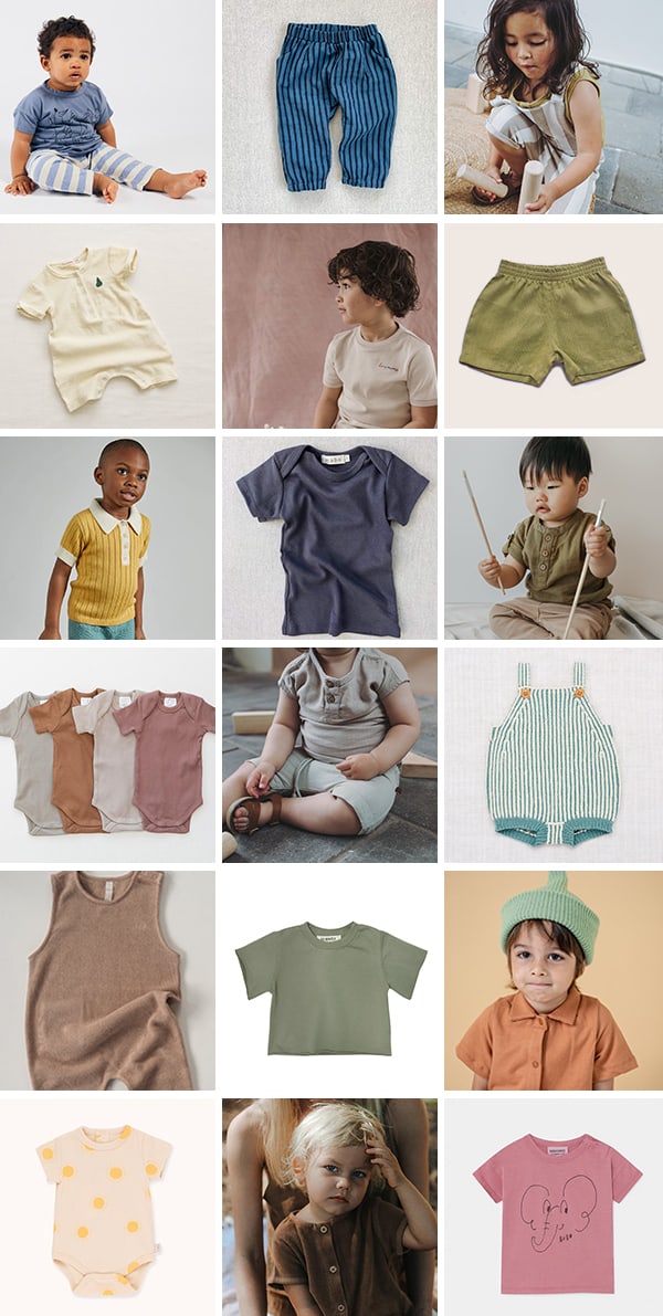 My Favorite Brands for (Well Made) Cool, Gender Neutral Baby Clothes