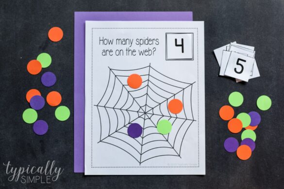 How Many Spiders Counting Printable