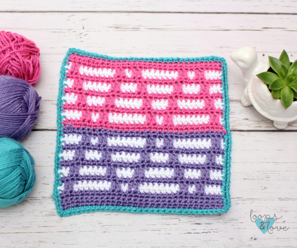 Mosaic Triangles Square – Free Crochet Pattern