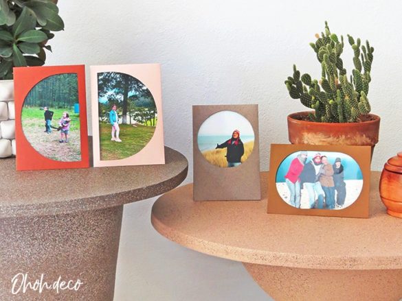 DIY picture frames with paper