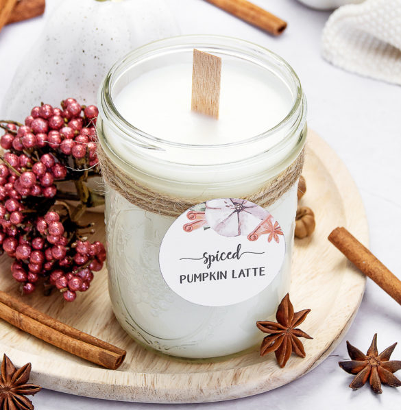 How to Make a Crackling Pumpkin Spice Candle