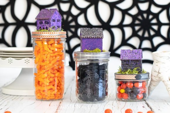 DIY Halloween Jar Topper Idea