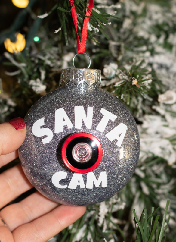Santa Cam Ornament Tutorial with Free SVG File & Letter!