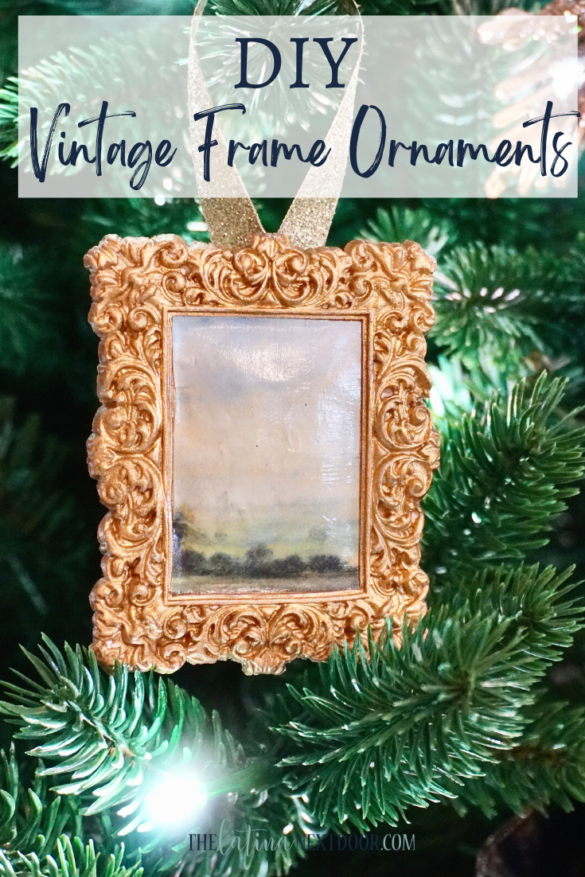 DIY Vintage Frame Ornaments