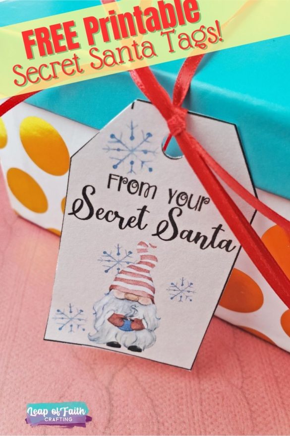 Secret Santa Tags FREE Printable – 5 Designs for Gifts!