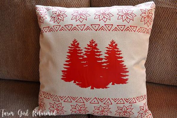 DIY Christmas Pillow Covers Tutorial