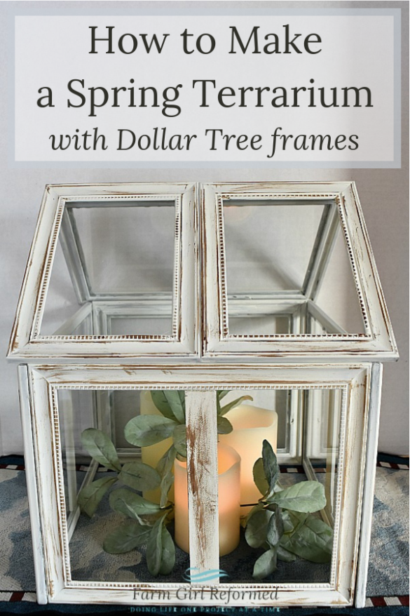 How to Make a Spring Terrarium with Dollar Tree Frames