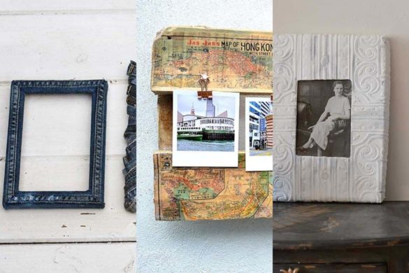 Unique Upcycled DIY Picture Frame Ideas