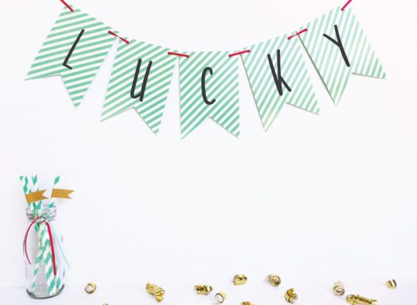 Printable Lucky Banner for St. Patrick’s Day