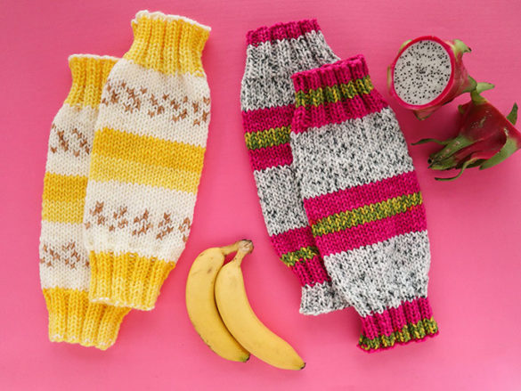 Fun & Fruity Leg Warmers –  An Easy Leg Warmer Knitting Pattern