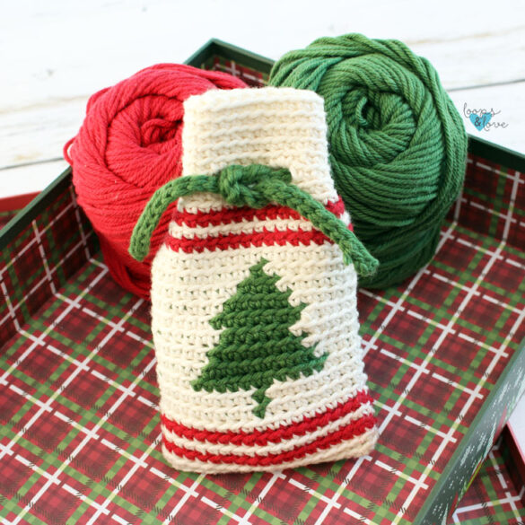 Free Crochet Christmas Tree Bag