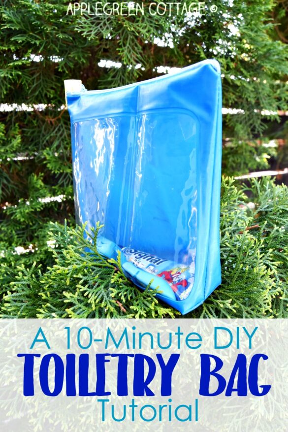A 10-Minute Diy Toiletry Bag Tutorial - The Easiest Zipper Bag You'll Ever Make.