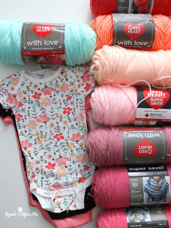 Autumn Pink Palette Crochet Baby Blanket – Part 1