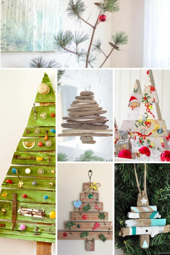 29 Wonderful Wooden Christmas Tree Crafts