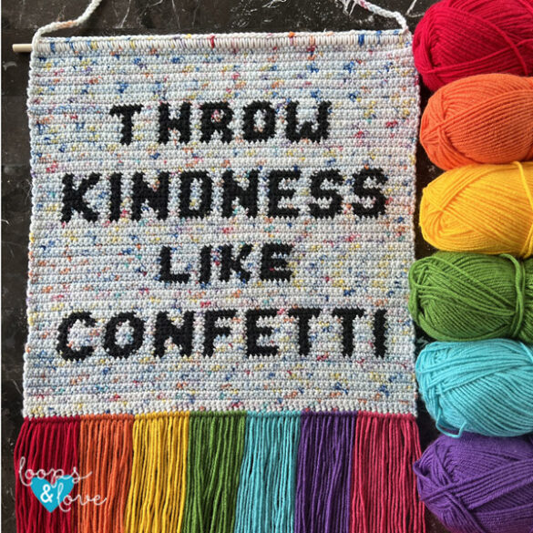 Kindness Wall Hanging Crochet Pattern