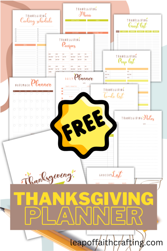 FREE Thanksgiving Planner Printable {11 Printables!}