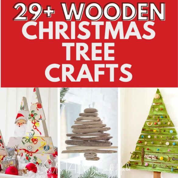 29 Wonderful Wooden Christmas Tree Crafts