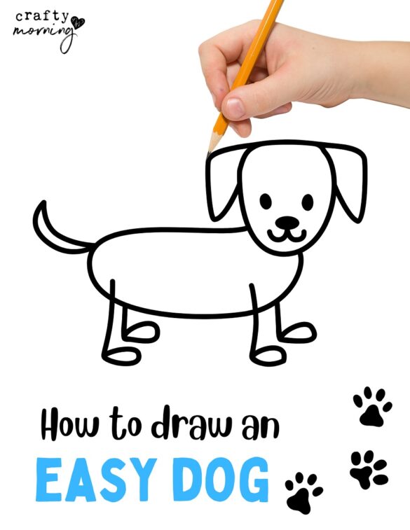How to Draw a Dog for Kids (Easy)