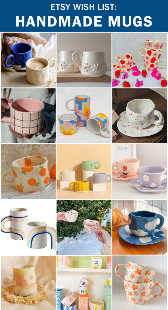 Etsy Wish List: Handmade Mugs