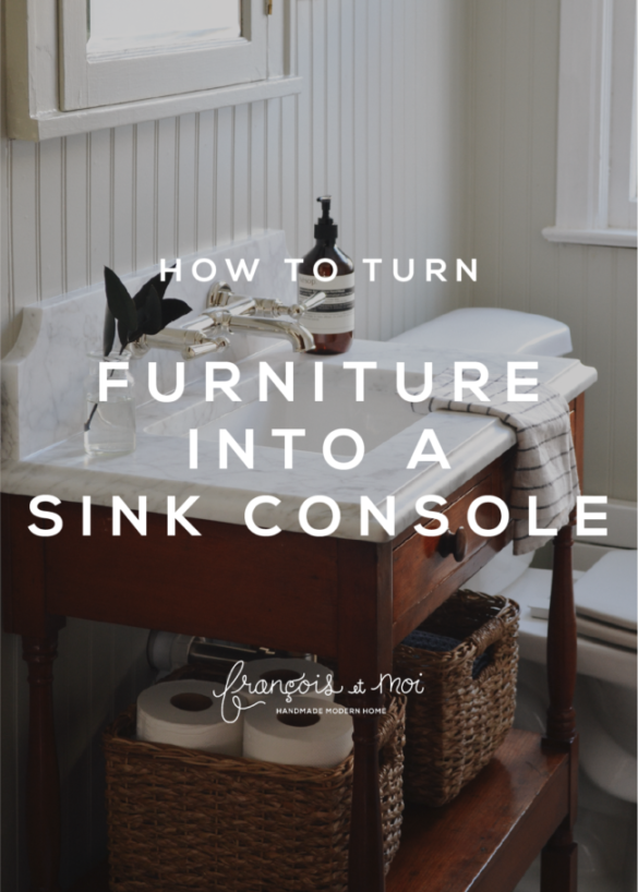 How to Turn Vintage Furniture into a Vanity