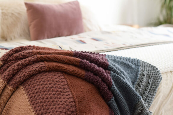 Rocky Mountain Sampler Blanket Knitting Pattern