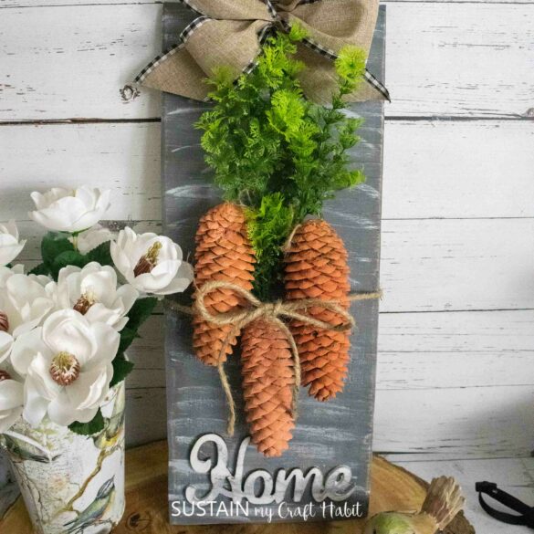 Pinecone Carrot Craft for Easter