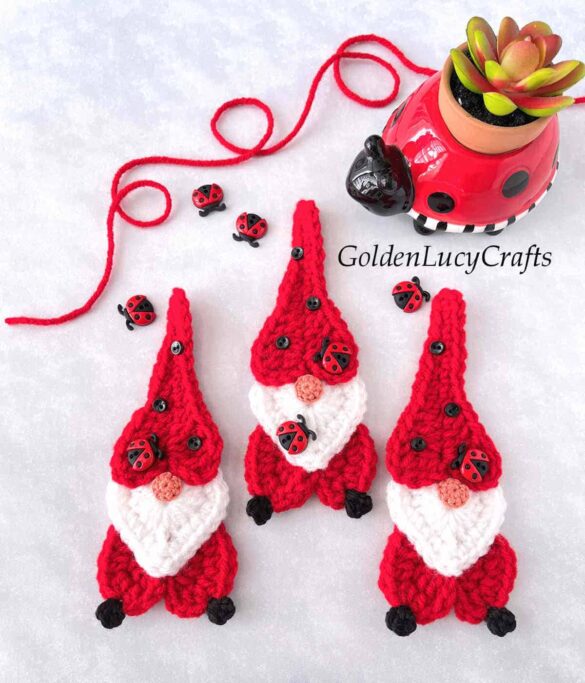 Crochet Ladybug Gnome