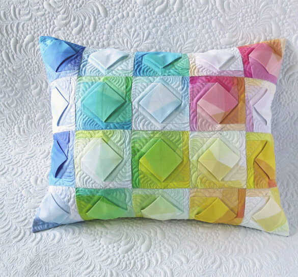 How to quilt textured blocks