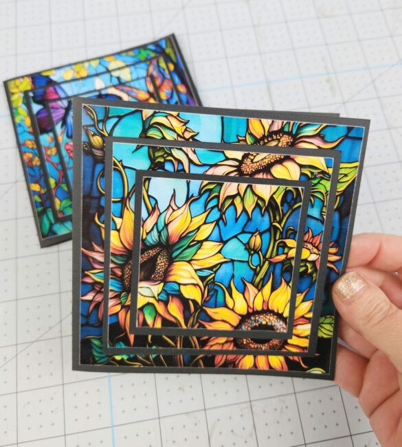 Easy Cricut Stained Glass Cards Tutorial!