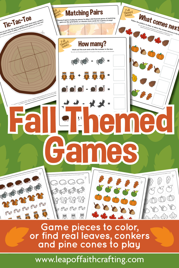 FREE Fall Activity Printables for Kids (10 Worksheets!)