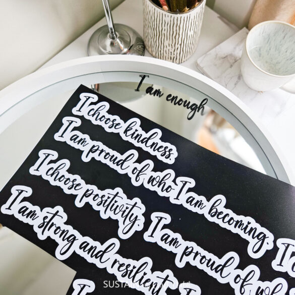 Making Mirror Decals for Teens with Cricut