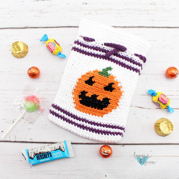 Free Crochet Jack-o’-Lantern Bag