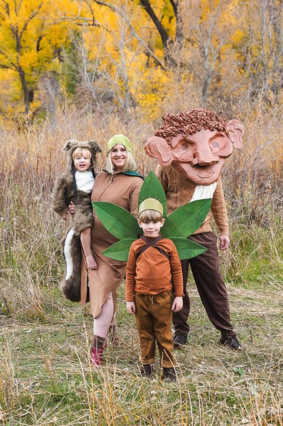 Woody, Hazel, and Little Pip Family Costume