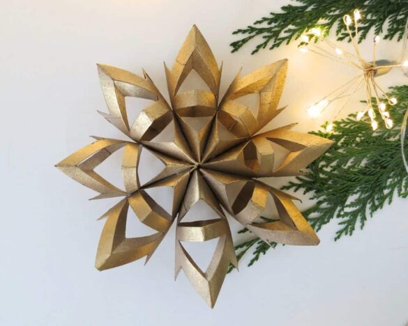 From Trash to Treasure: How to Transform Toilet Paper Rolls into Delicate Snowflake Ornaments