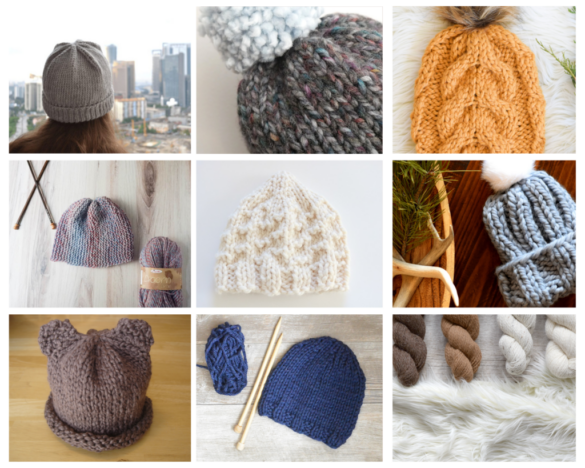 10+ Beautiful Easy Knit Hat Patterns