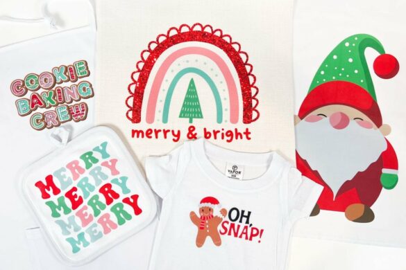 Free Christmas Sublimation Designs + Ideas for How to Use Them!
