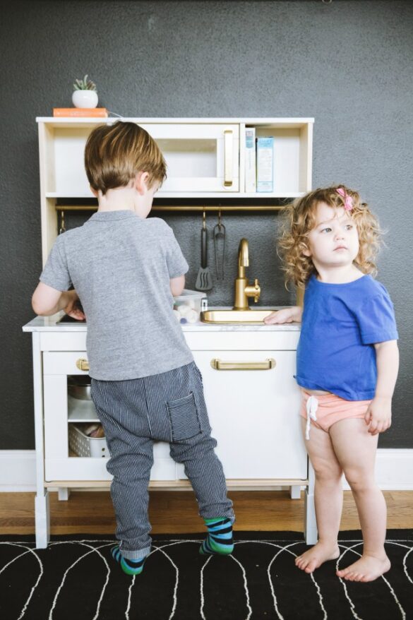How to Make an Ikea Play Kitchen Cute